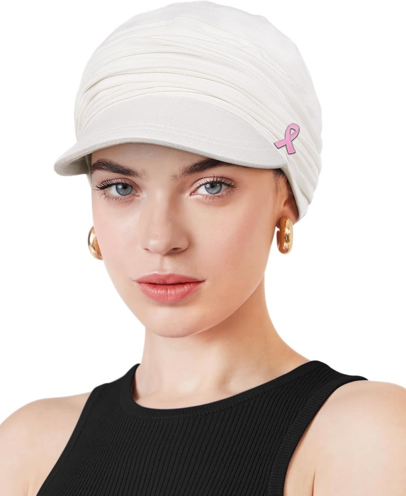 Awefeel Chemo Headwear Viscose Newsboy Cap for Women Fall and Winter Hats - Image 2
